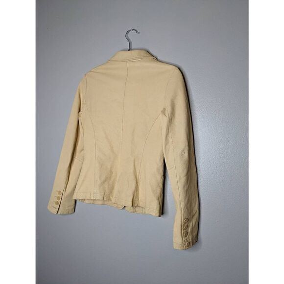 Vince Buttermilk Yellow Leather Jacket 6 - Picture 13 of 16